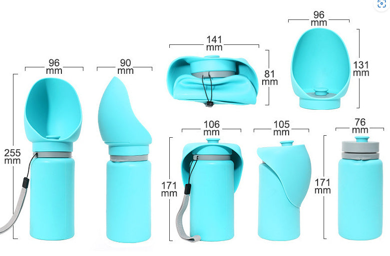 Faltbare Haustier-Tasse im Freien tragbare Reise wasser flasche Welpen Katzen Hunde Trinkwasser Spender Tasse Zubehör